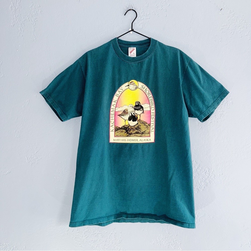 Vintage 90s Alaska Nature Tee Size Large